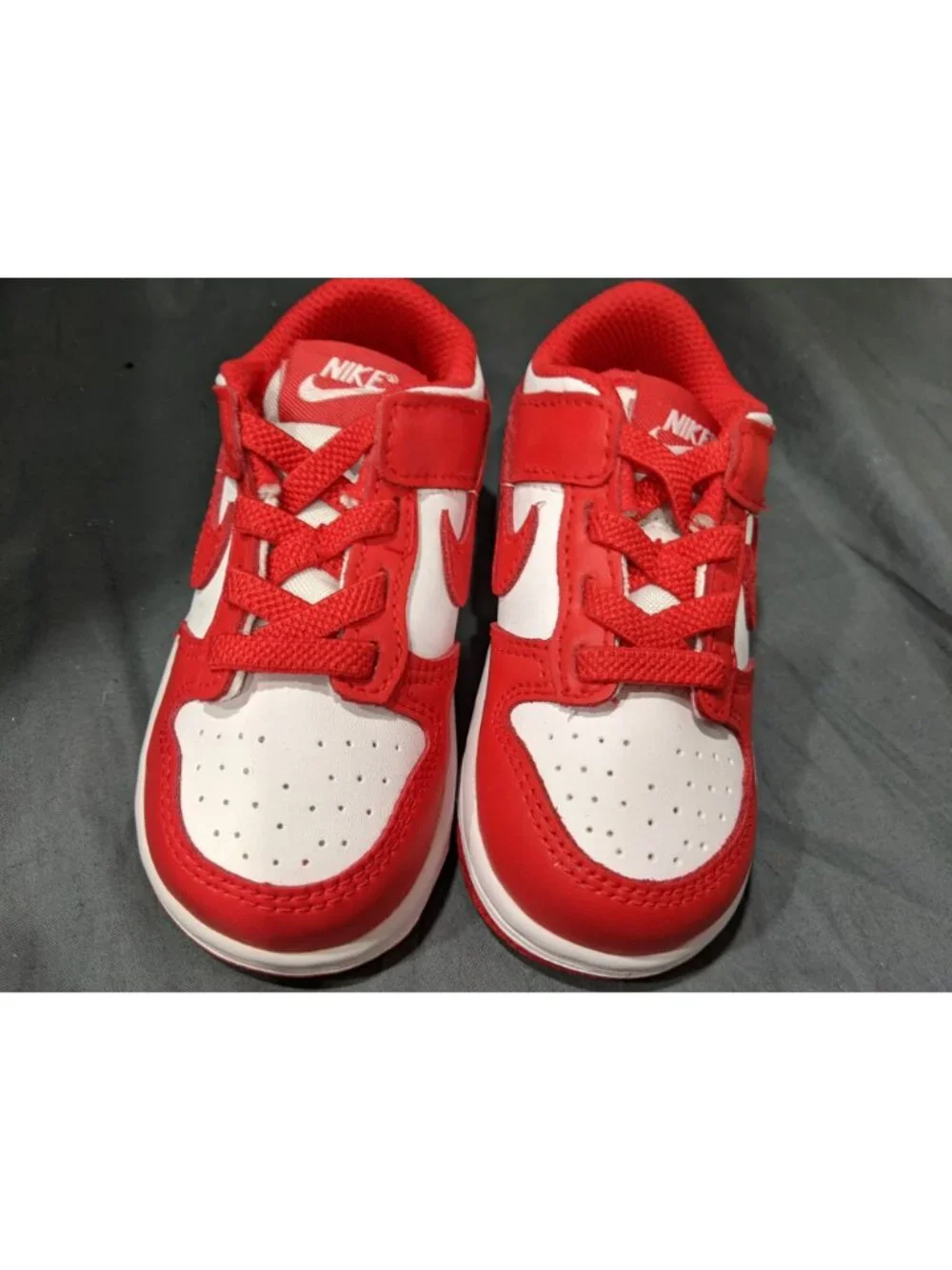 Nike Toddlers Dunk Low TDE Red/white Size 5 New No Box!!